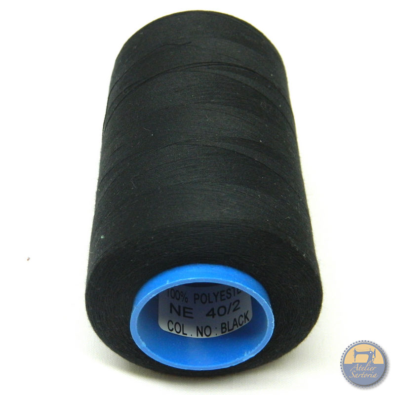 BLACK SUPER , 100% POLYESTER, 40/2 4000y (3657m) - immagine 2