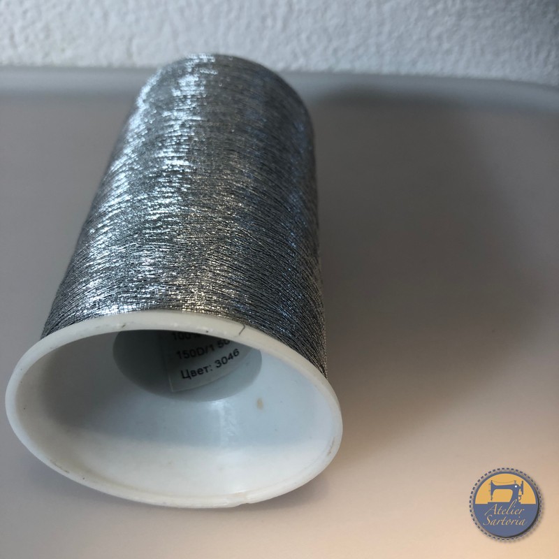 3046 NITEX METALLIZATO, 100% POLYESTER, 150D/1 5000y (4572m) - immagine 2